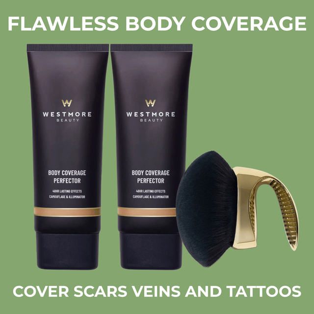 Westmore Beauty Body Coverage Perfector Twin Pack + X-Large Body Brush