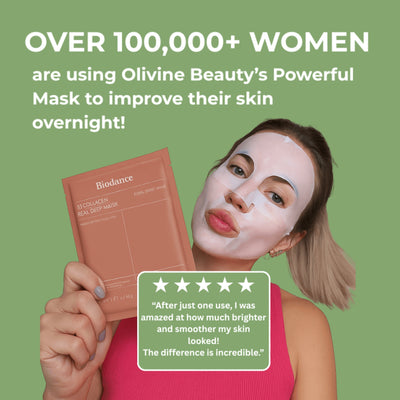 Olivine Beauty Bio-Collagen Mask key ingredients and hydration benefits