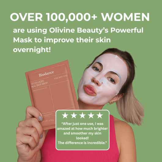Olivine Beauty Bio-Collagen Mask key ingredients and hydration benefits