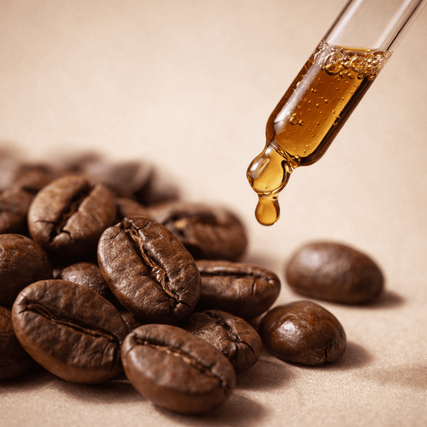 Caffeine extract ingredient supporting firmer looking skin and facial contour