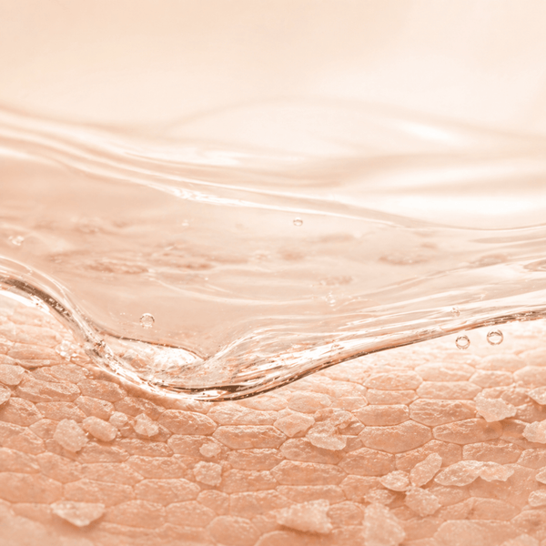 AHA gently exfoliating surface buildup for smoother and more even skin texture