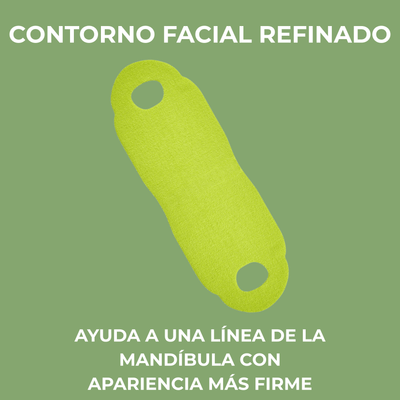 Olivine Beauty Cactox V-Lifting Mewing Band ayudando a mejorar la apariencia del contorno facial y mandíbula
