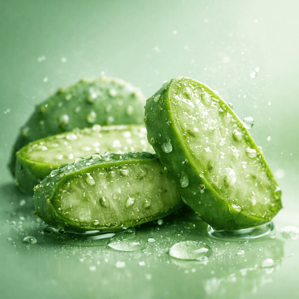 Olivine Beauty cactus extract ingredient with dewy texture showing hydration and cooling skincare benefits
