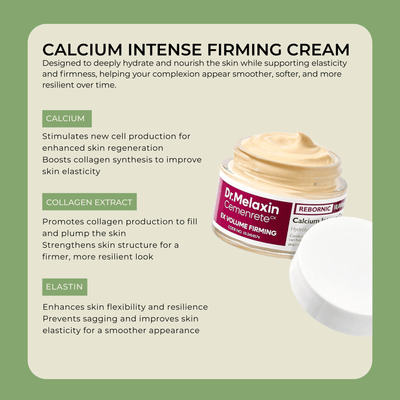 Olivine Beauty calcium intense firming cream collagen elastin skincare benefits