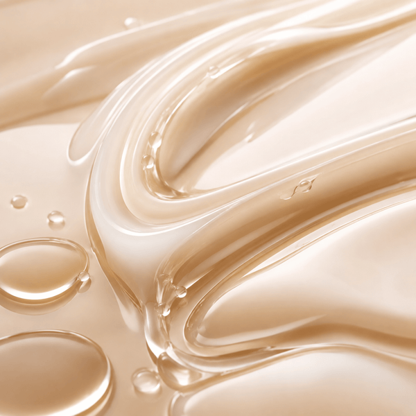 Hydrating ceramide skincare texture with soft creamy moisture layers and radiant glow finish