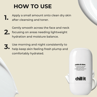 Olivine Beauty Chill It moisturizer application instructions and daily skincare routine guide