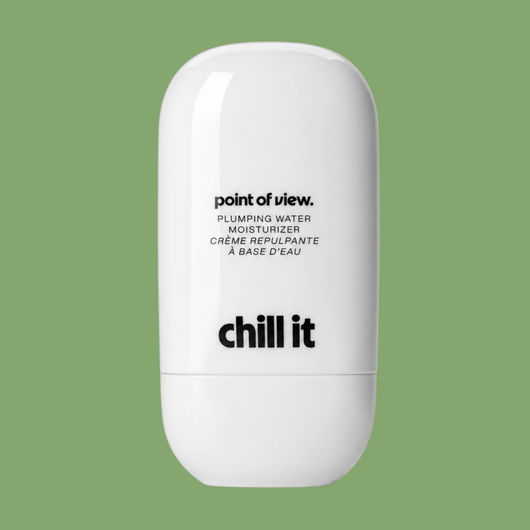 Olivine Beauty Chill It plumping water gel moisturizer product image on soft green background