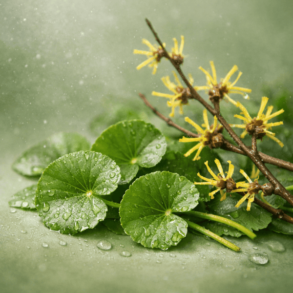 Cica and witch hazel helping calm skin and support a firmer looking appearance