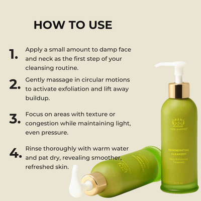 How to use regenerating cleanser step by step for best results