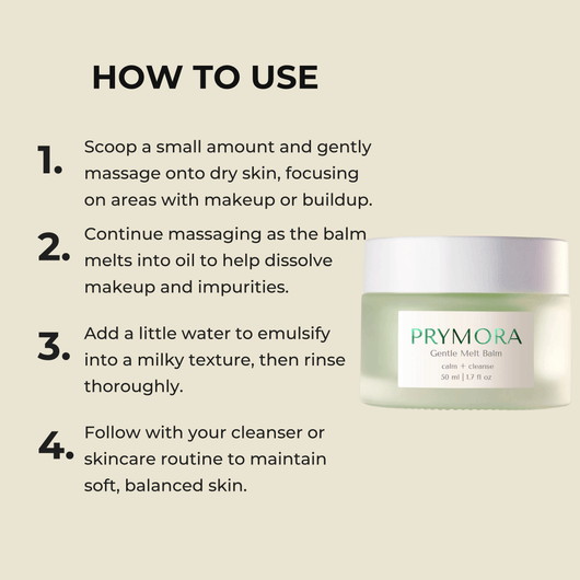 How to use Olivine Beauty gentle cleansing balm step by step