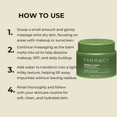 How to use cleansing balm to remove makeup and impurities step by step