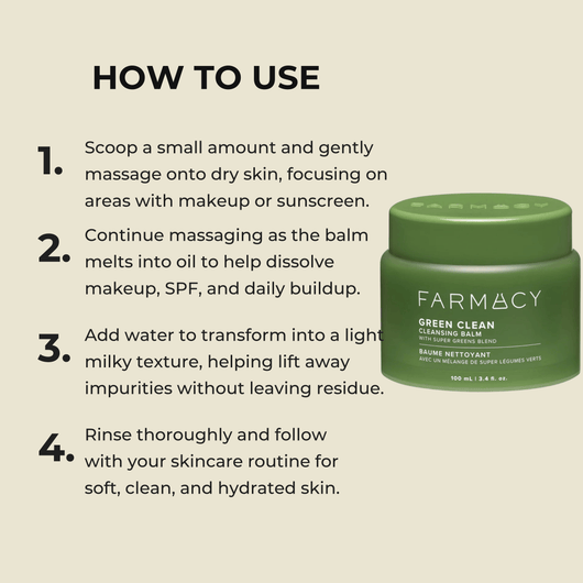 How to use cleansing balm to remove makeup and impurities step by step