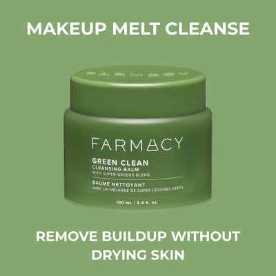 Cleansing balm that melts makeup and removes buildup without drying skin