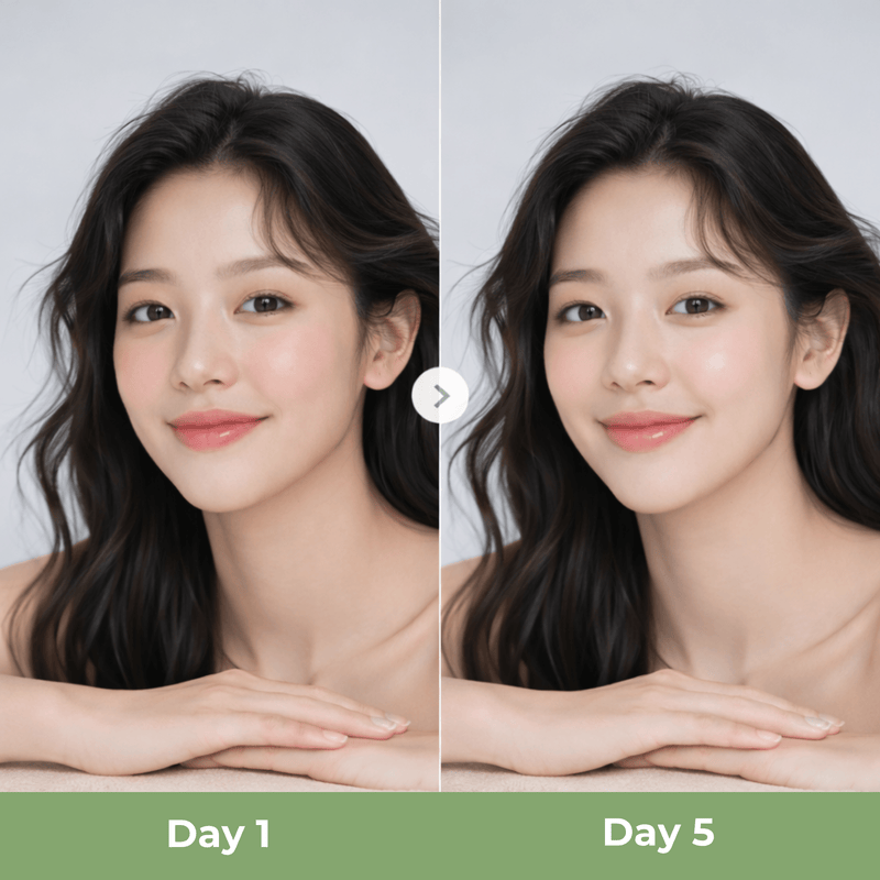 Olivine Beauty cleansing balm skin transformation before and after use