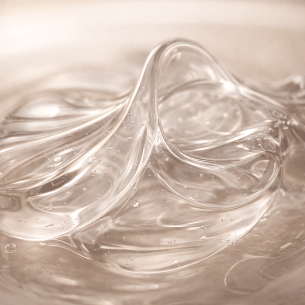 Olivine Beauty Collagen Extract ingredient showing clear gel texture supporting smoother more elastic looking skin