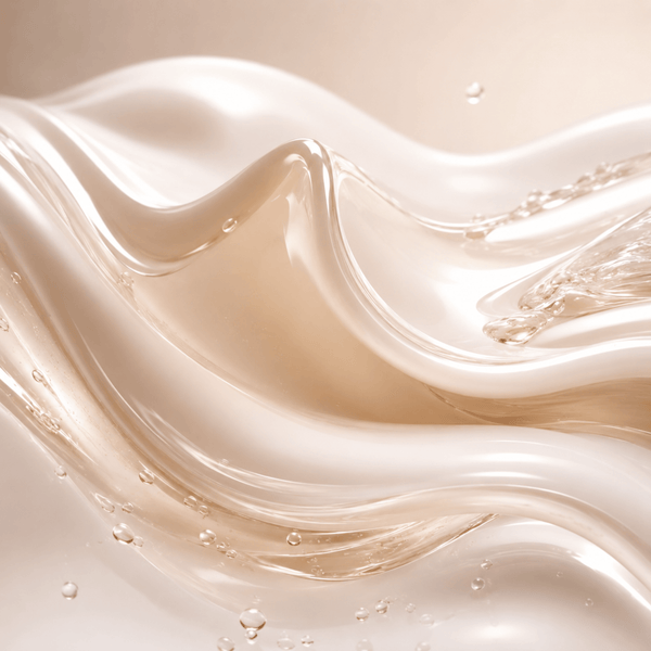 Silky cream textures representing collagen moisture support and smooth-looking skin by Olivine Beauty
