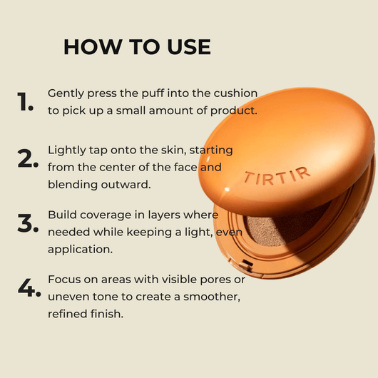 How to apply cushion foundation for smooth even coverage