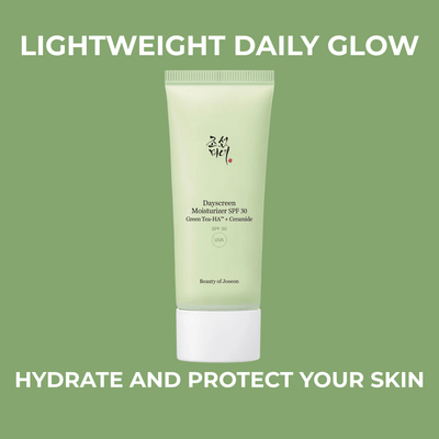 Lightweight moisturizer sunscreen SPF 30 for daily hydration and glowing skin