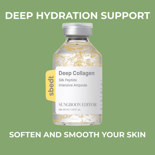 Olivine Beauty deep hydration peptide ampoule bottle with silk peptide collagen formula for smoother hydrated skin
