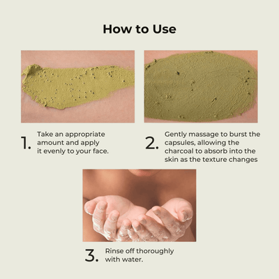 How to apply Olivine Beauty Dubai Peptide Clay Mask skincare application steps