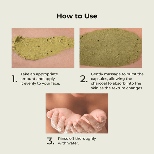 How to apply Olivine Beauty Dubai Peptide Clay Mask skincare application steps