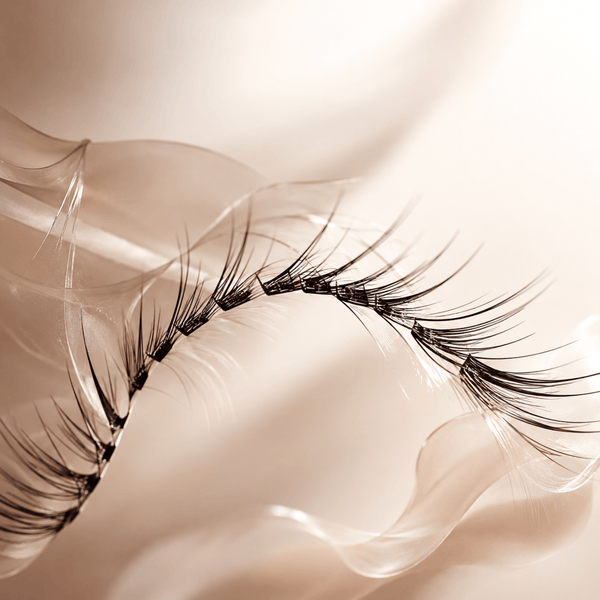 Flexible lightweight lash structure with soft natural comfortable lash movement