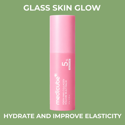 Medicube-inspired PDRN Pink Collagen Volume Multi Balm promoting hydration and elasticity support.