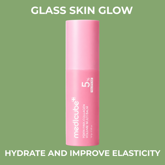 Medicube-inspired PDRN Pink Collagen Volume Multi Balm promoting hydration and elasticity support.