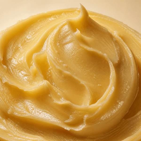Grass-fed beef tallow texture showing rich nourishment and deep moisture for soft smooth skin