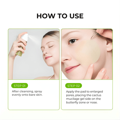 Olivine Beauty how to use toner pads and serum mist for daily pore care routine on face