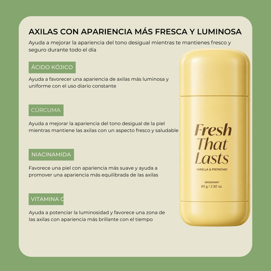 Beneficios del Ácido Kójico, Cúrcuma, Niacinamida y Vitamina C para el cuidado de las axilas
