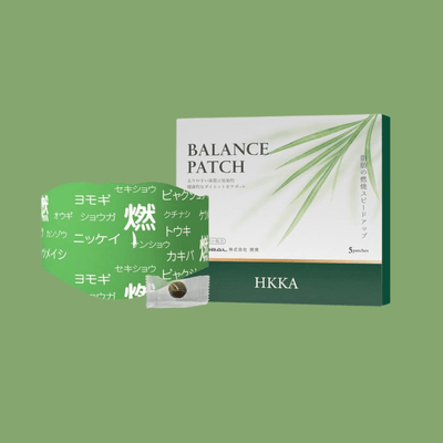 Olivine beauty japanese herbal slimming patch product with packaging and patch design displayed