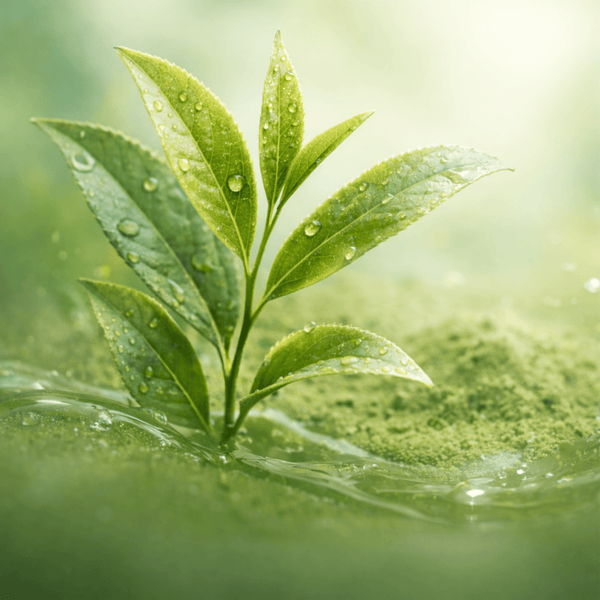 Matcha extract ingredient helping calm skin and support balanced appearance