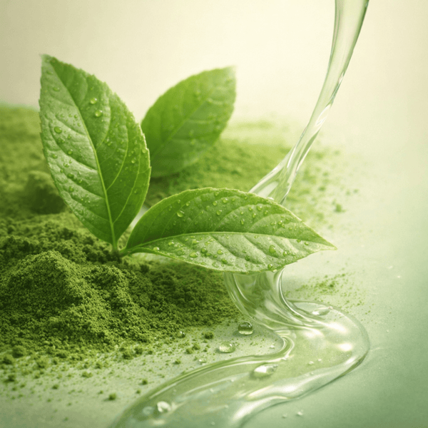Olivine Beauty matcha extract ingredient helping calm skin and support balanced appearance