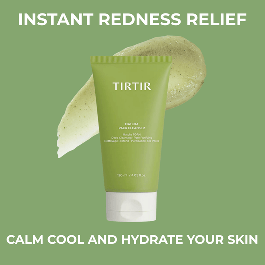 Olivine Beauty Matcha Pack Cleanser helps calm visible redness and hydrate skin