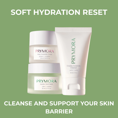 Mini skincare set for hydration and skin barrier support by Olivine Beauty