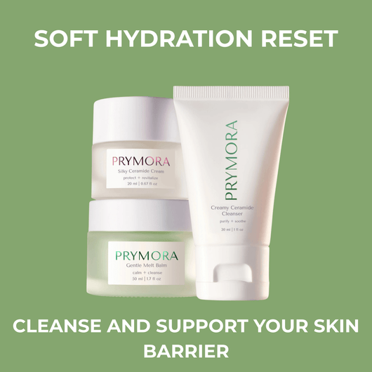 Mini skincare set for hydration and skin barrier support by Olivine Beauty