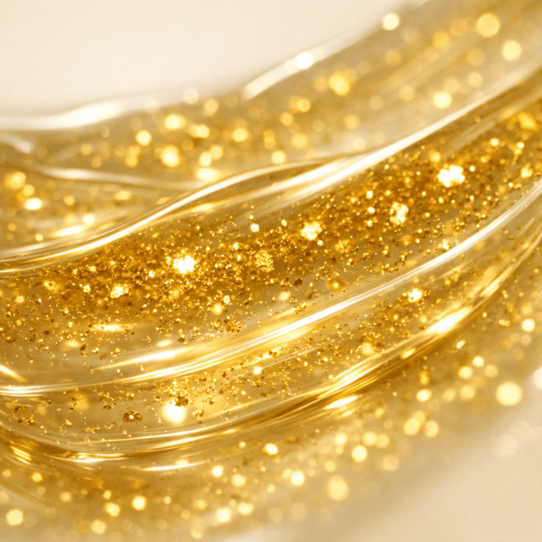 Nano gold ingredient texture helping improve skin smoothness and refined appearance