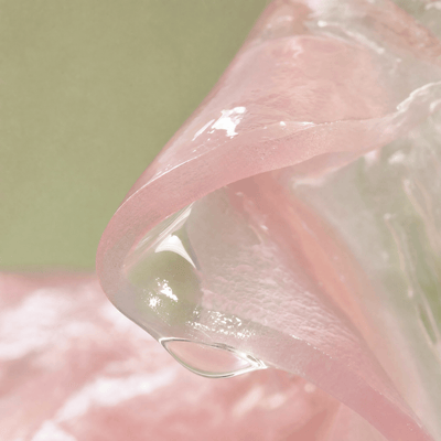 Close up of the jelly gel texture of the Olivine Beauty Overnight Glow Jelly Mask