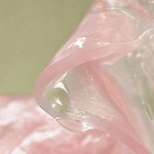 Close up of the jelly gel texture of the Olivine Beauty Overnight Glow Jelly Mask