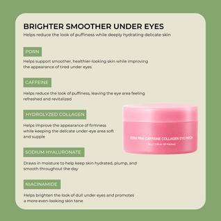 PDRN Pink Caffeine Collagen Eye Patch for Night Care