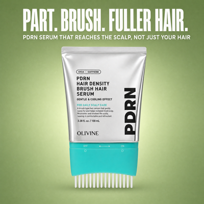 PDRN Hair Density Brush Serum, part, brush, fuller hair