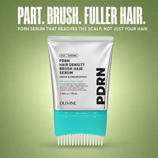 PDRN Hair Density Brush Serum, part, brush, fuller hair