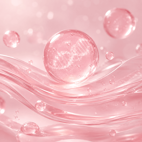 Luxury PDRN ingredient visualization representing smoother and healthier-looking skin.