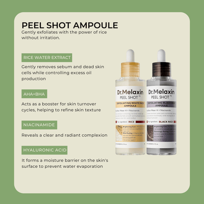 Olivine Beauty Peel Shot Ampoule exfoliating rice serum ingredients and benefits
