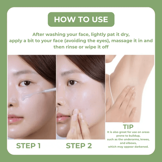 How to use Olivine Beauty Peel Shot exfoliating ampoule on face for gentle exfoliation