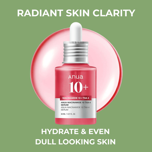 Hero image of Olivine Beauty brightening serum with radiant hydration-inspired texture background.