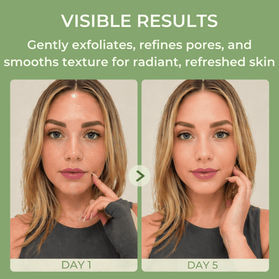Exfoliating cleanser helping refine pores and smooth skin texture
