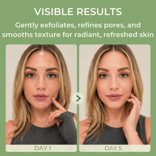 Exfoliating cleanser helping refine pores and smooth skin texture