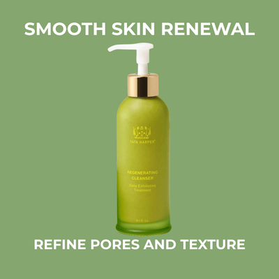 Regenerating cleanser bottle for smooth skin renewal and refined texture